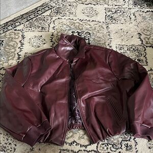 Vici Maroon Bomber Jacket